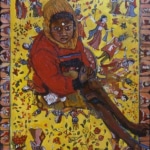 <u>Traditional Girl   36 x 48"  Acrylic on Canvas 2001</u>