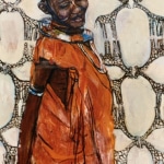 <u>African Girl 48 x 60" Acrylic on Canvas 2001</u>