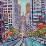 <u>"S.F. CA."      76 x68" Acrylic on Canvas 2020</u>