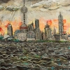 <u>"Shanghi "   29 x 24" Acrylic on Wood 2004</u>