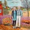 <u>"Dave and Cheryl" 36 x 36" Acrylic on Canvas 2018 </u><i>sold</i>