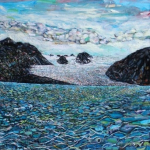 <u>"Grewingk Glacier"  67 x 49"  Acrylic on Canvas  2010</u>