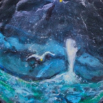 <u>"0cean Spit  3"  Acrylic on Tin 2010</u>