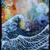 <u>"Wanna Be Hokusai"       8 x11"  Acrylic on Plexi-glass 2010</u>