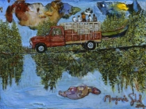 <u>Work Day" 18 x 24" Acrylic on Plexi-Glass 2007</u>