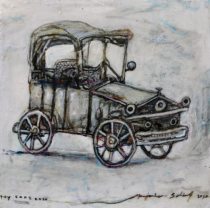 <u>"Toy Car 2" 18 x 18" Acrylic on Wood 2020</u><i>Sold</i>
