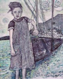 <u>Reaching 20 x 17" Acrylic on Panel 2017</u><i>Sold</i>