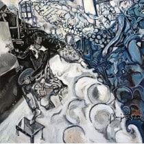 <u>Chagall 36 x 36" Acrylic on Canvas 2005</u>