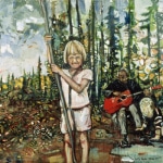 <u>"Blues by the Pond"  48 x 72"  Acrylic on Canvas 1996</u><i>sold</i>