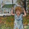 <u>"Sophie" 8 x 11" Acrylic on Wood 1999</u><b>$450</b>